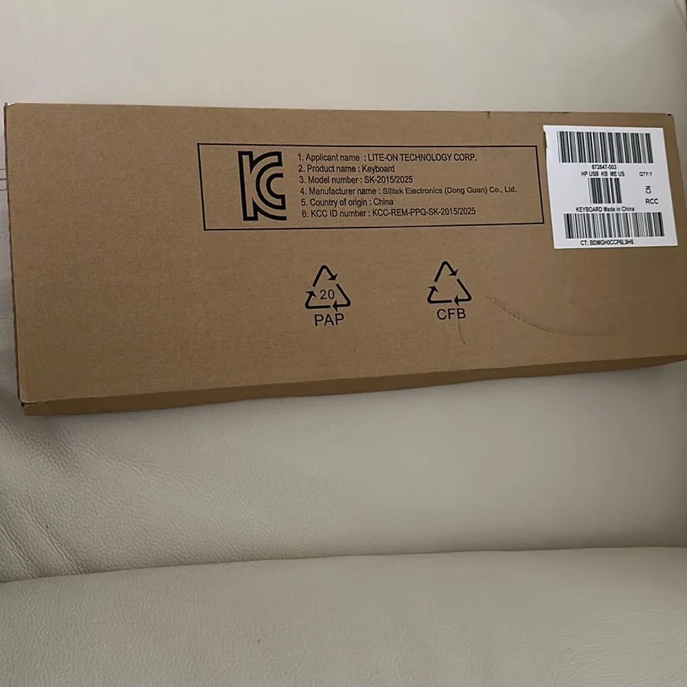 HP Lite-On Wired Black Keyboard
